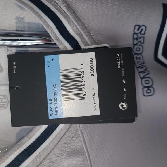 Nike Dallas Cowboys Dak Prescott Women's Jersey - Size M - Gray - Picture 6 of 6